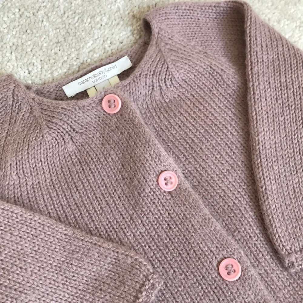 ISO CARAMEL LONDON Baby Alpaca knitted cardigan - Picture 4 of 4